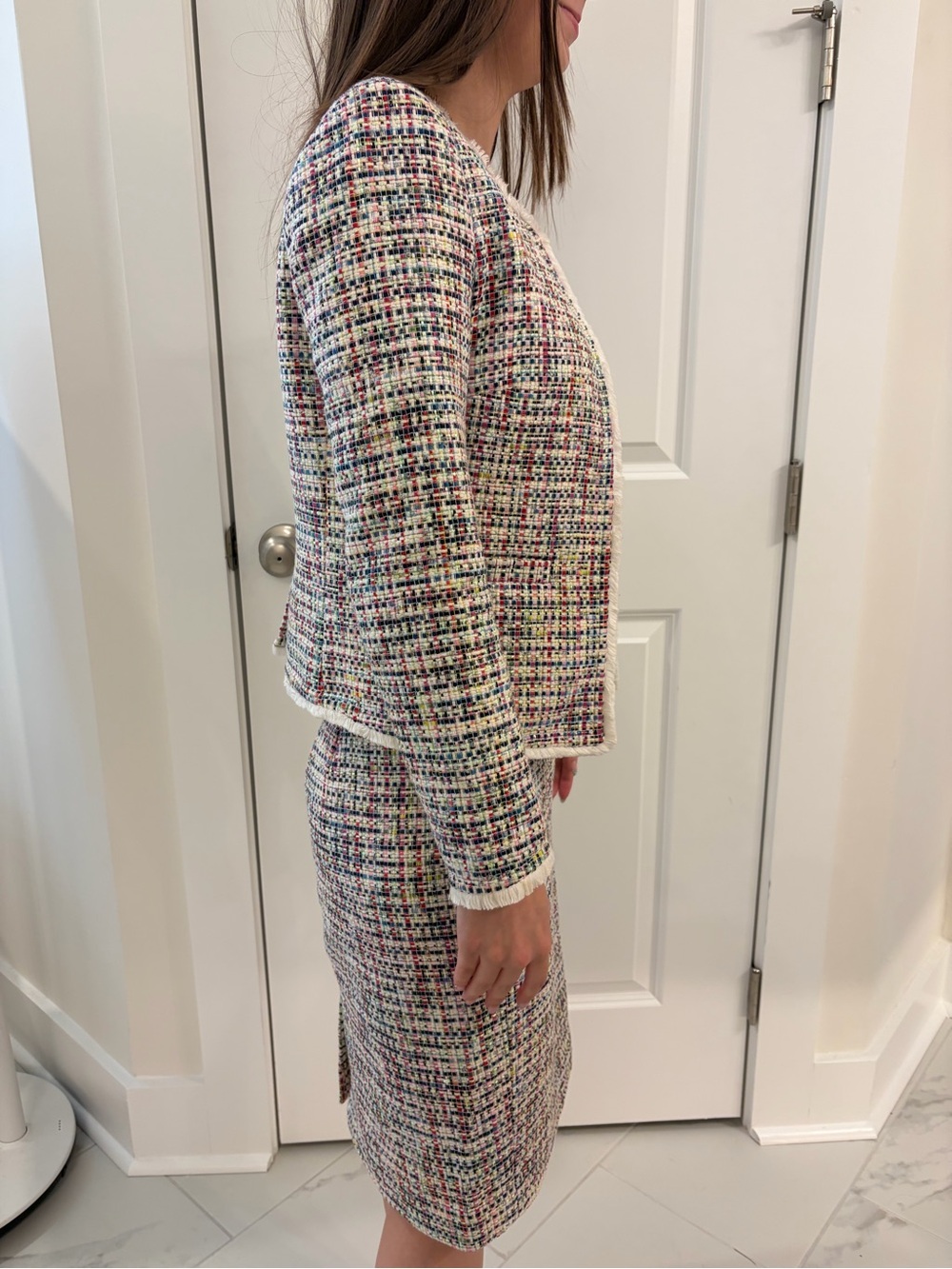 J. Crew Classic Tweed Multicolor Suit - Picture 2 of 5